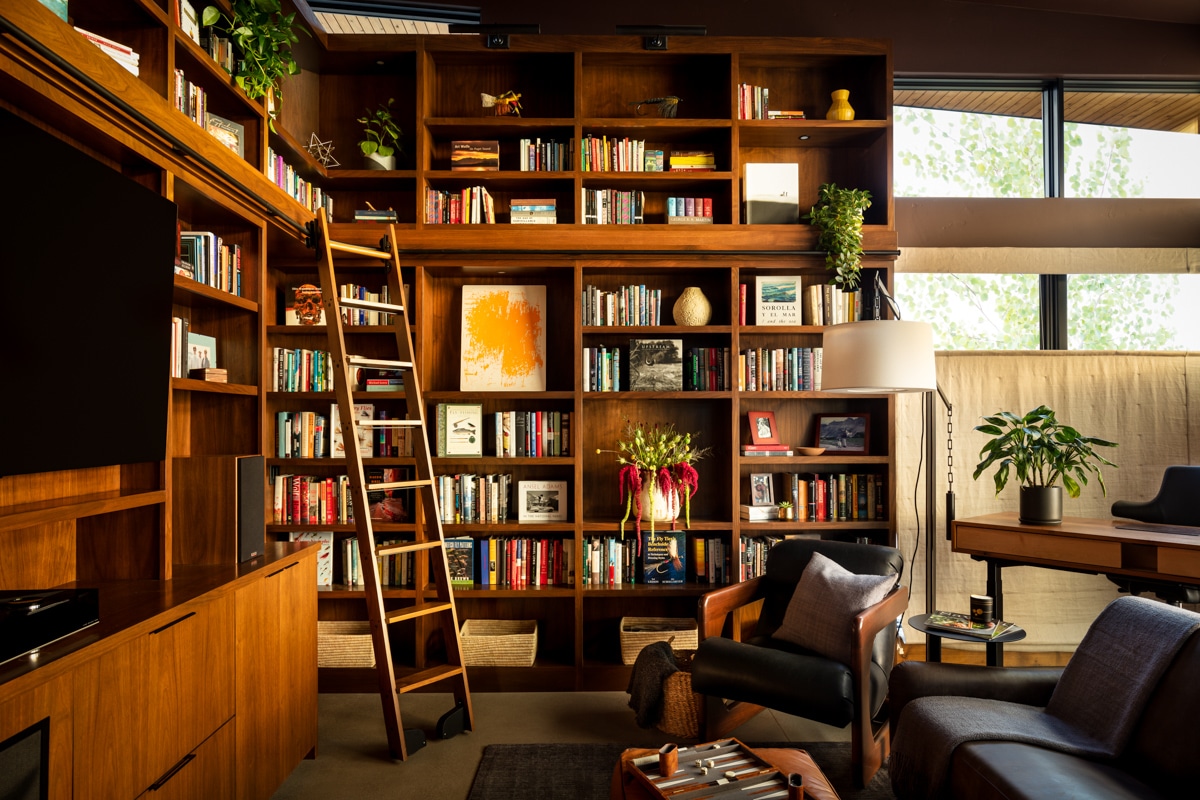 Tetherow West Custom Home Library